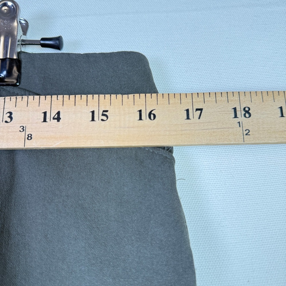 ALFANI Olive Green Stretch Pull-On Slim Leg Petite Pants 14P - Picture 4 of 5